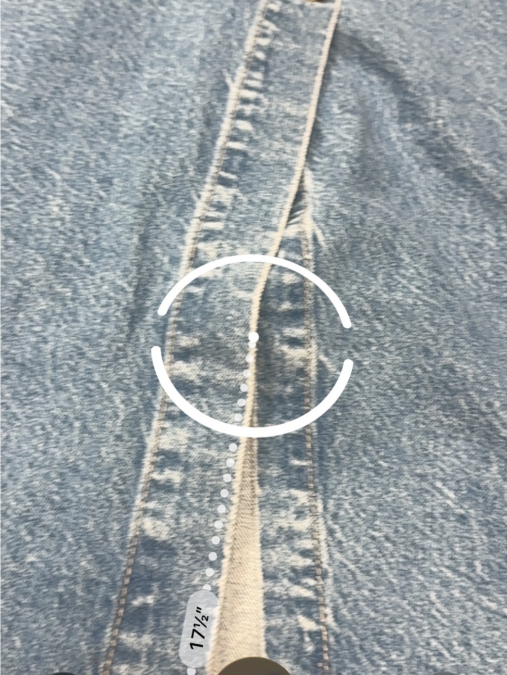Zara Classic Blue Button-Front Denim Pencil Skirt - Picture 6 of 8